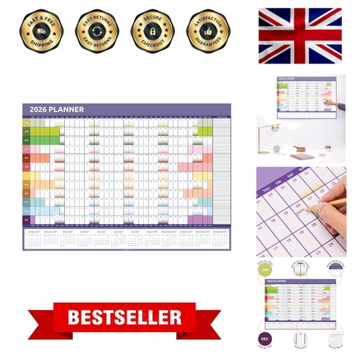 Stylish wall calendar 2026 - stylish, a1