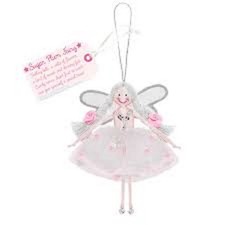 Fair Trade Handmade 'Christmas Ballet-Sugar Plum Fairy' Fabric Hanging Character