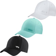 Adidas Mens Baseball Cap Metal Logo Adjustable Hat Caps White OSFM OSFL