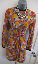 Lovely ZARA Paisley/Oriental Floral Mini/Short Tea Party or Casual Dress Boho S