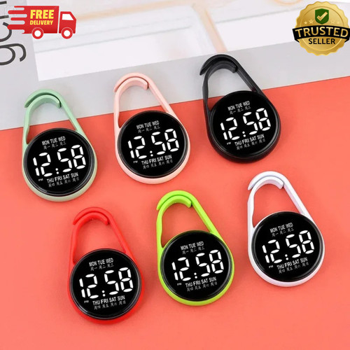Led digital pocket watch - pocket,