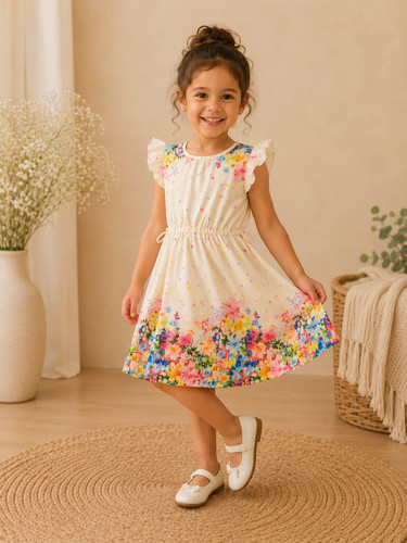 Girls floral summer dress - girls,