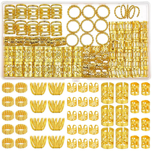 110 pcs gold hair jewelry - 110, for