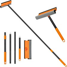 Window Cleaning Equipment with Sponge and Squeegee, Car Windshield Washer Kit wi