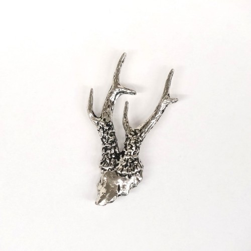 Deer antler pin - antler, hat