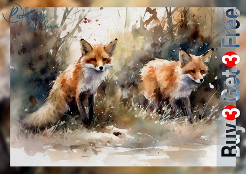 Serene woodland fox - serene,
