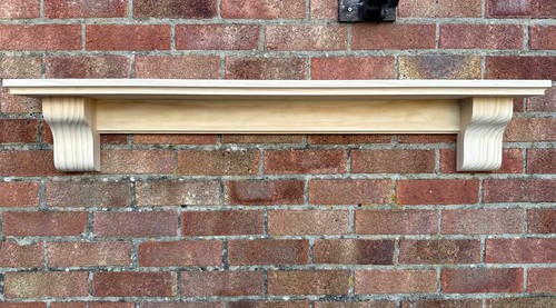 Pine mantel shelf - pine, with