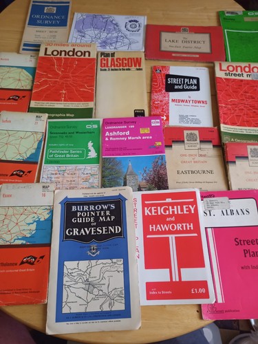 Bundle job lot vintage maps - bundle,