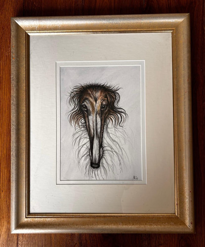 Borzoi dog original - borzoi,