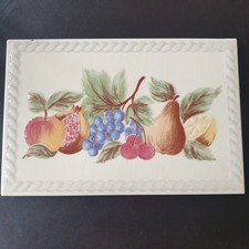Vintage Ceramic Fruit Tile