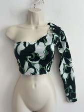 Zara One Shoulder Knit Crop