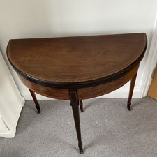 Regency Demi Lune Folding Card Table