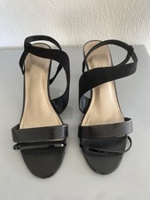 Marks & Spencer’s Ladies Black Slipi on Evening Shoes Size 6.5 crocodile print