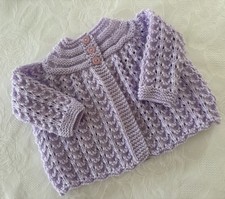 New Hand Knitted Lilac Baby