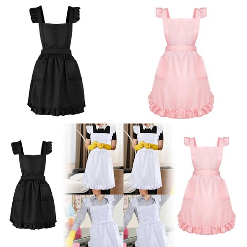Women ruffled apron - ruffled, classic