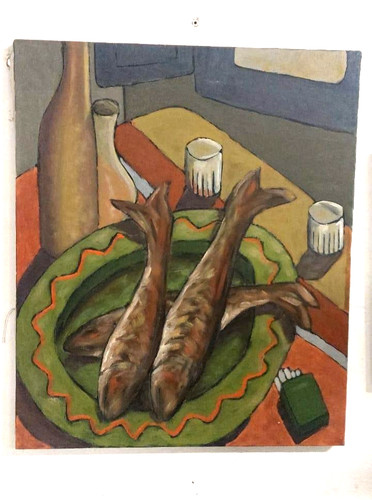 Oil painting still life franco - oil,