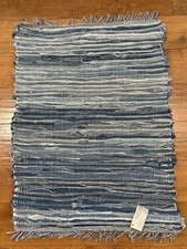 Woven Upcycled Denim Rag Rug