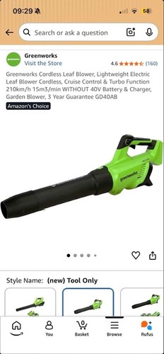 Greenworks 40v cordless - greenworks,