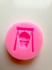 Baby on swing silicone mould - mini mould 3.5cm