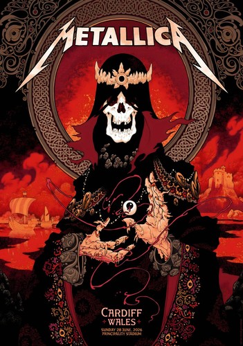 Metallica 2026 tour - metallica, poster