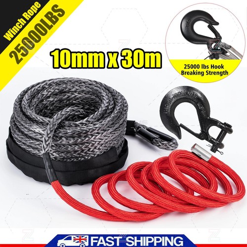 Synthetic winch rope hook - synthetic,