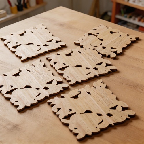 Decorative wood applique with - wood,
