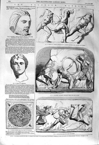 Original old antique print - antique,
