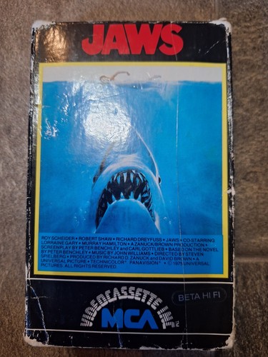 Jaws betamax tape - jaws,