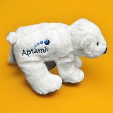 Milupa Aptamil POLAR BEAR Plush Toy Mini Baby Milk Collectable Nostalgia Rare GC