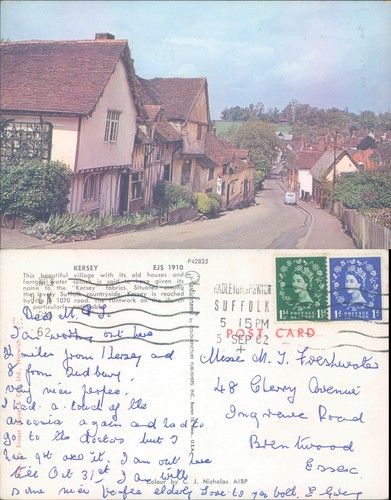 Kersey village street - scene, j