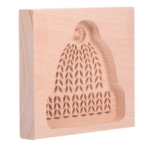 Wooden cookie stamp mold - wooden,