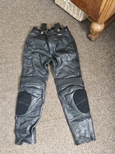 Leather motorcycle jeans - leather,