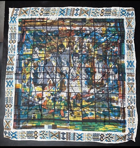 Vintage hand woven 100 silk - woven,