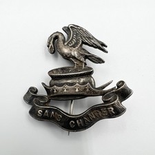 WW1 Liverpool Pals Silver Hallmarked Original Cap Badge