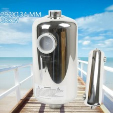 292 x 134 mm Swimming Pool Heat Exchanger Stainless Pool Water Heating Heater