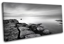 Rocks BLACK WHITE Sunset