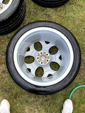 Four BMW X5 wheels with Bridgestone Dueller H/P Sport tyres 20"