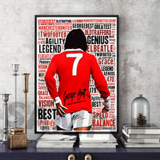 George Best Manchester United Memorabilia/Collectable/gift signed #197