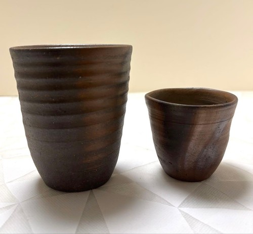 Bizen ware artist - sake, cups
