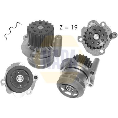 Engine cooling water pump fits - pump,