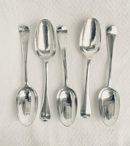 Splendid set five silver - set, of