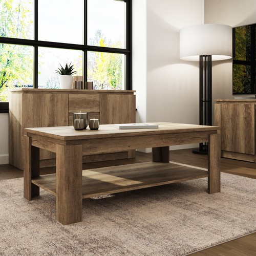Canyon oak coffee table grey - coffee,