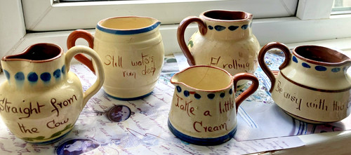 Vintage jugs devon - jugs, motto