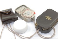 Weston Master V Analog Selenium Hand Held Light Meter With Invercone & CaseVGC