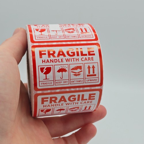 Fragile glass stickers 40x60mm - glass,