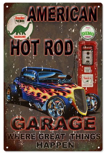 American hot rod garage metal - american,
