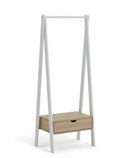 Habitat Kids Dressing Rail with Drawer | Childrens Wardrobe Clothes Organiser