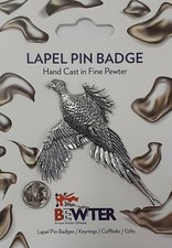 PHEASANT Game Bird Lapel Pin