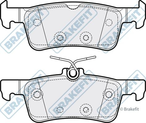 Apec rear brake pad set - set, for