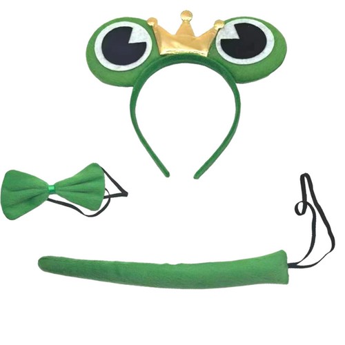 Frog headband with bow - frog,